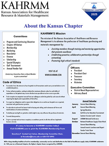 KAHRMM About the Kansas Chapter
