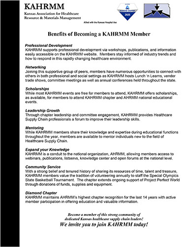 KAHRMM Benefits of Becoming a Member